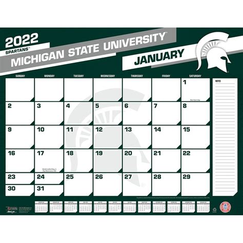 Michigan State University Calendar 2022